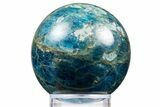 Bright Blue Apatite Sphere - Madagascar #334020-1